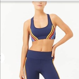 Forever 21 rainbow sports bra